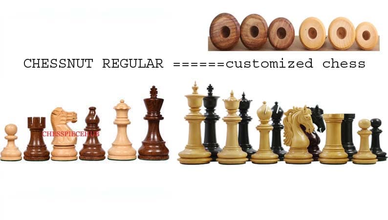 chessnut sensor compatible pieces-RCBCHESSSTORE- Chessnut Sensors Compatible Pieces – Imperial Staunton Chess Pieces Only set – Weighted Chessmen in Ebonies king 3.8″